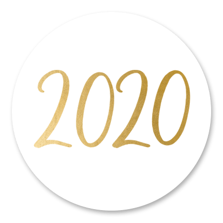 2020 - goud op wit